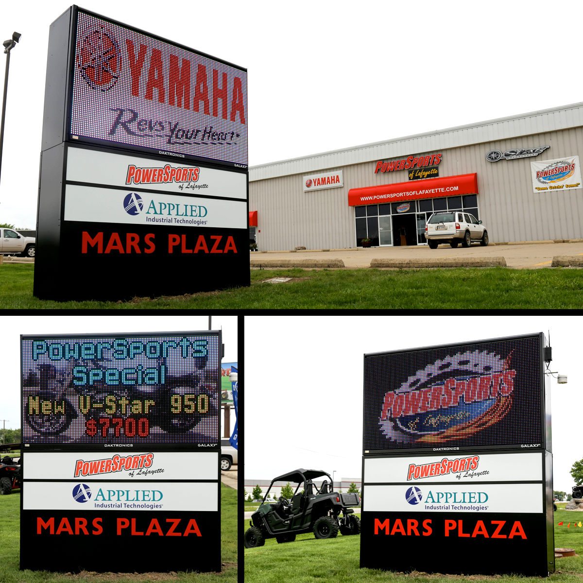 PowerSports of Lafayette Uses Electronic Message Center To Attract Customers.
